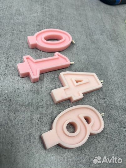 Эко свечи для торта ручной работы