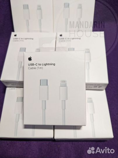 Зарядка на iPhone lighting -type c 1 m