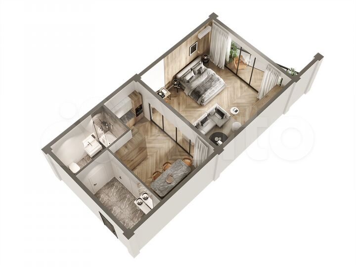 Апартаменты-студия, 74 м², 7/9 эт.