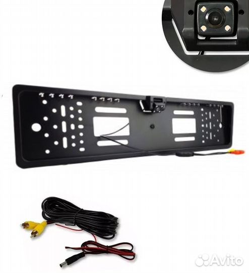 Номерная рамка с камерой заднего вида