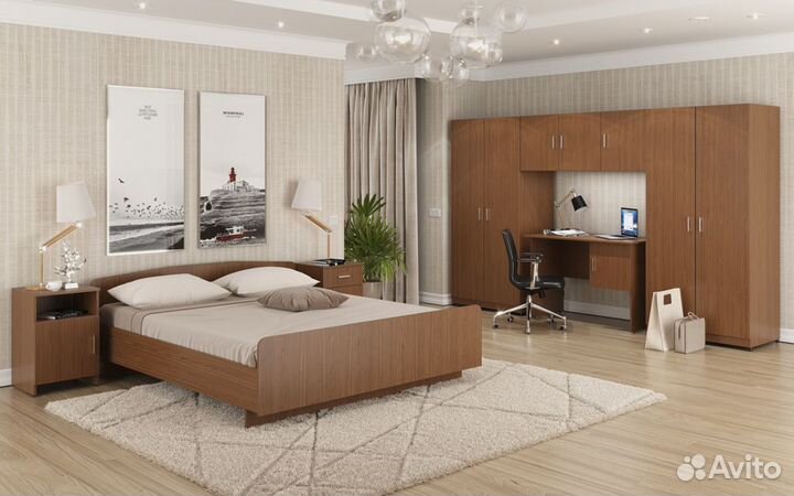 Мебель (кровать,тумба,шкаф для номера)