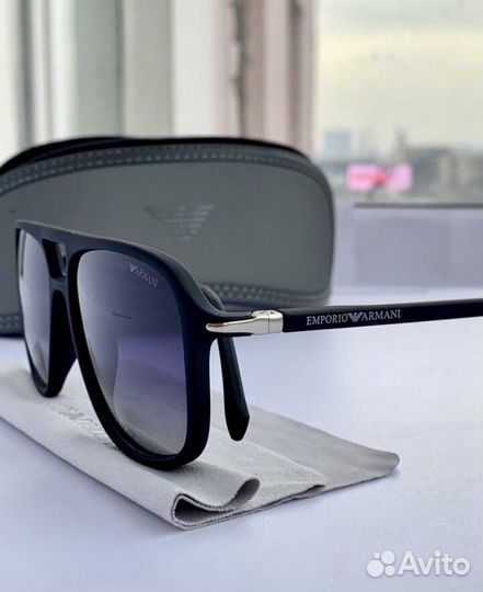 Очки Emporio armani aviator черные