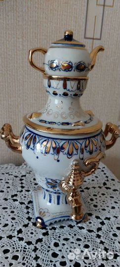 Самовар сувенирный гжель СССР