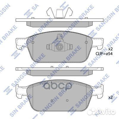 Колодки торм.дисковые Hi-Q ford focus 11-14 (D1