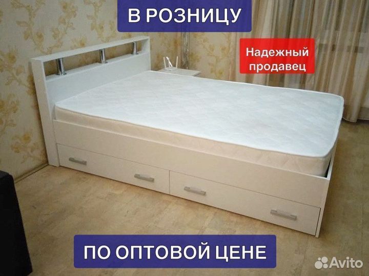 Кровать с матрасом