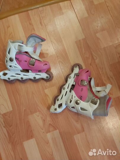 Ролики р 28-31, розовые