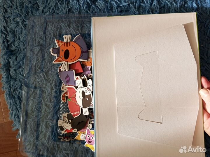 Магнитные пазлы три кота