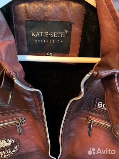 Кожаная куртка 52-54 размер