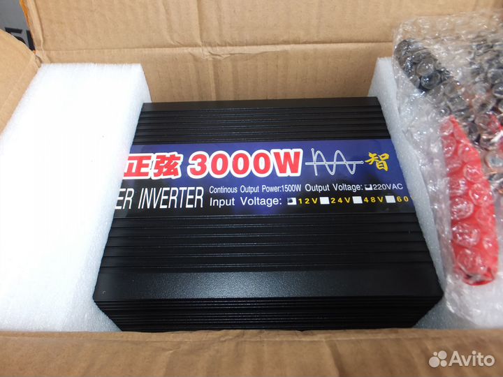 Инвертор 3 кВт 12 вольт/230 вольт