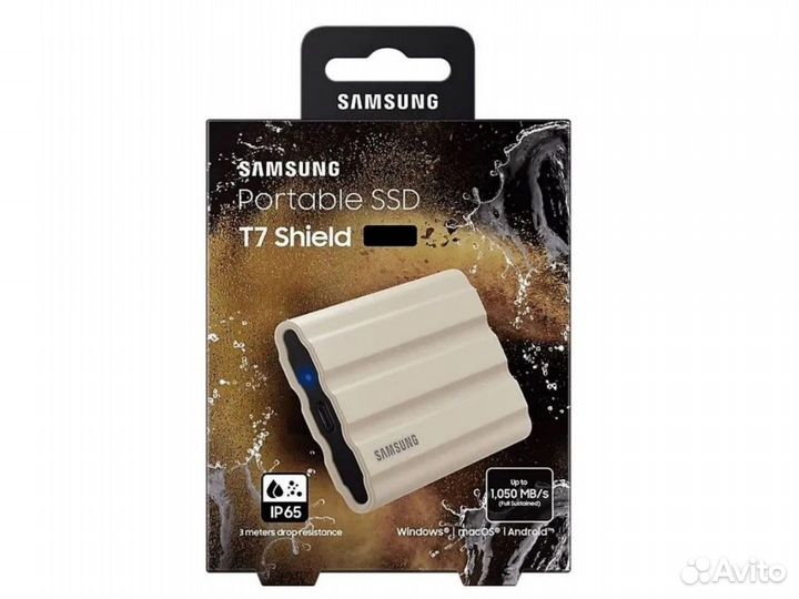 2TB Внешний SSD Samsung T7 Shield (Новые) 1050MB/s