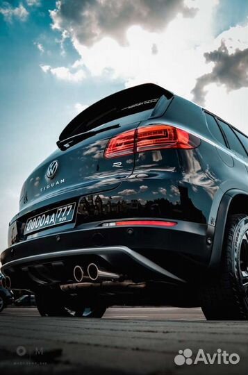 Диффузор на задний бампер Tiguan Winter Sport