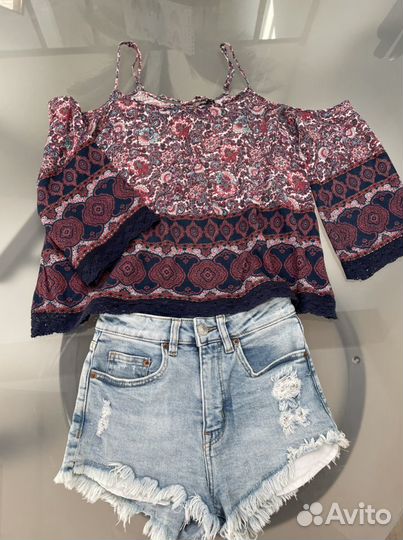 Шорты H&M (34) + кофта Bershka s