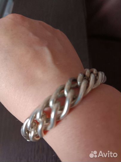 Серебряный браслет мужской 925