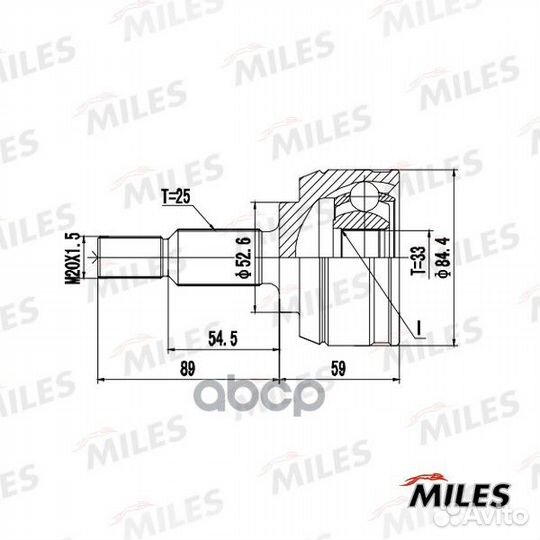 ШРУС наружный renault duster/fluence 1.5DCI-2.0