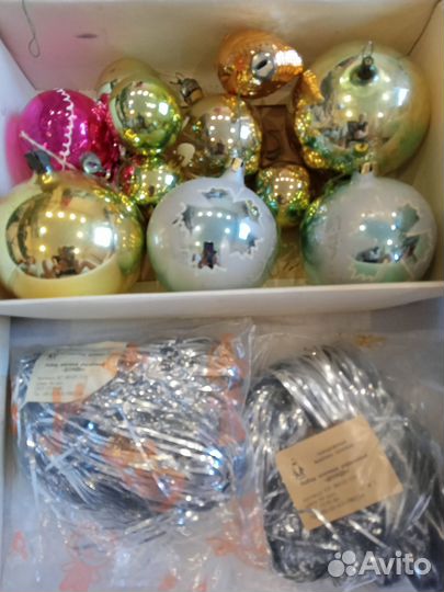 Елочные игрушки СССР одним лотом