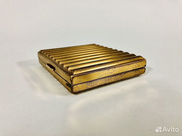 Портсигар редкий латунь USA 30-40е годы