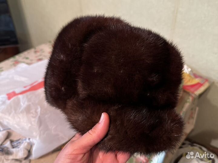 Шапка норковая мужская зимняя