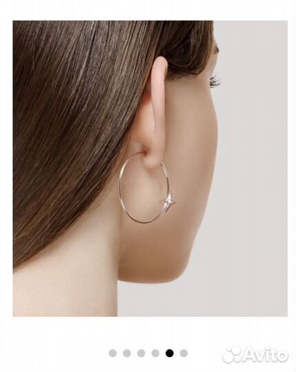 Серьги из серебра с фианитами sokolov