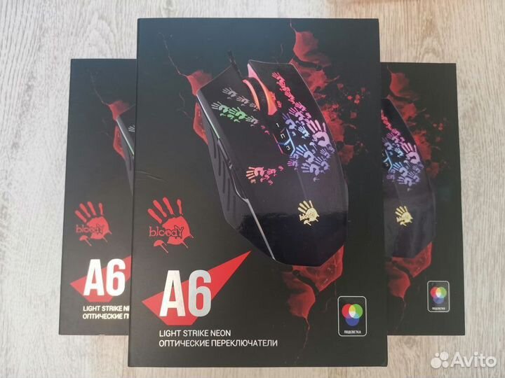 Новая игровая A4tech Bloody A6 4000 dpi