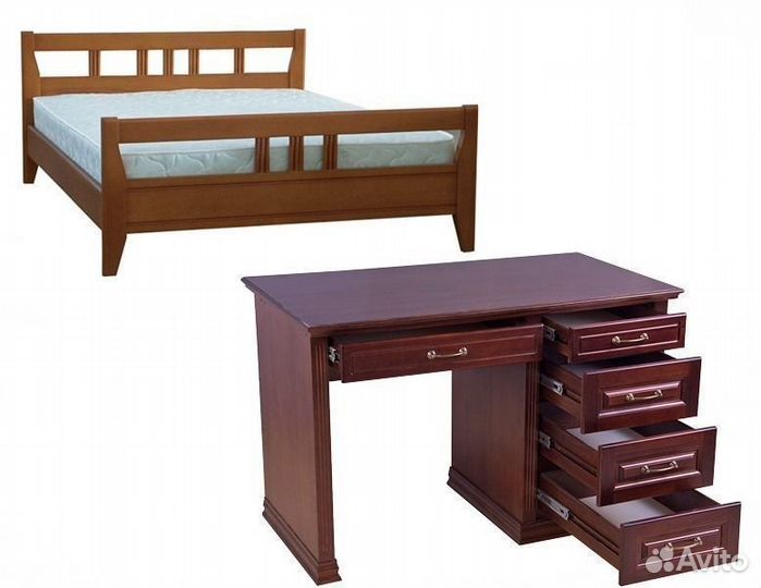 Производим кровати столы матрасы комоды тумбы шкаф