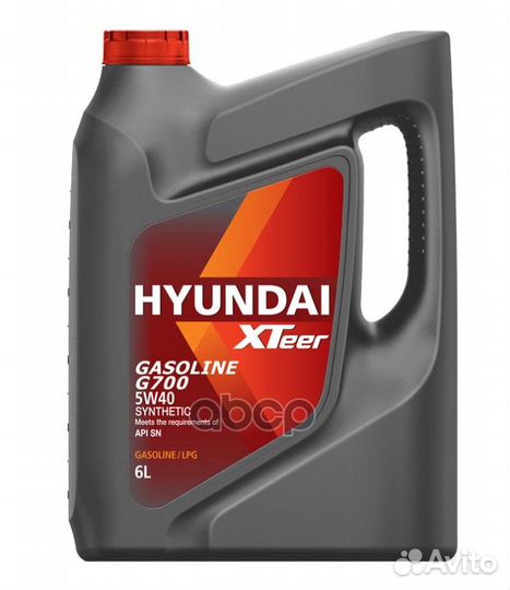 Hyundai XTeer Gasoline G700 5W40 (6L) масло мот