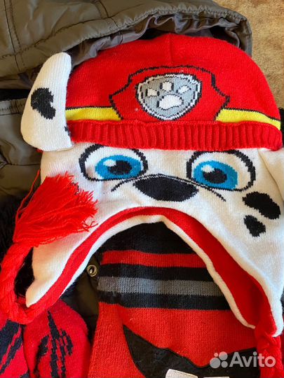 Шапки и шарфы пакет 5-6 лет