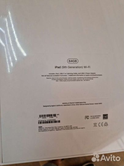 Планшет Apple iPad 9 новый