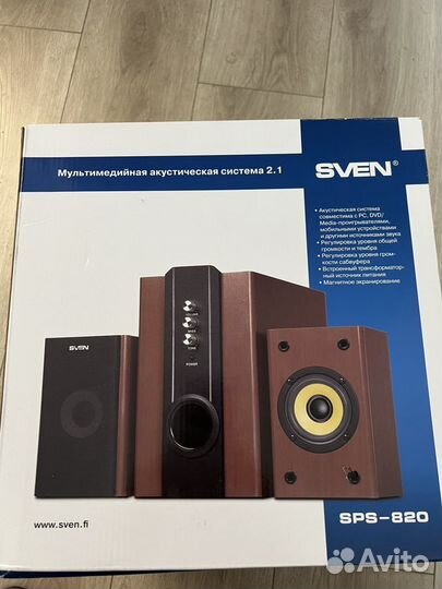 Колонки компьютерные Sven SPS-820 Brown