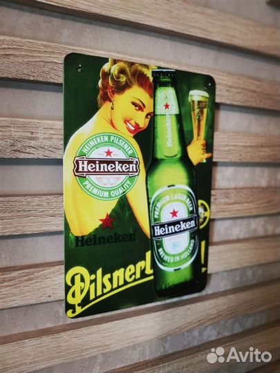 Декор на стену Heineken beer