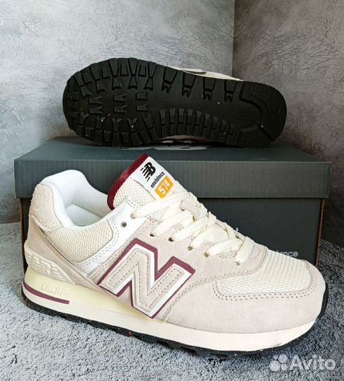 Кроссовки New balance 574 натуральная замша