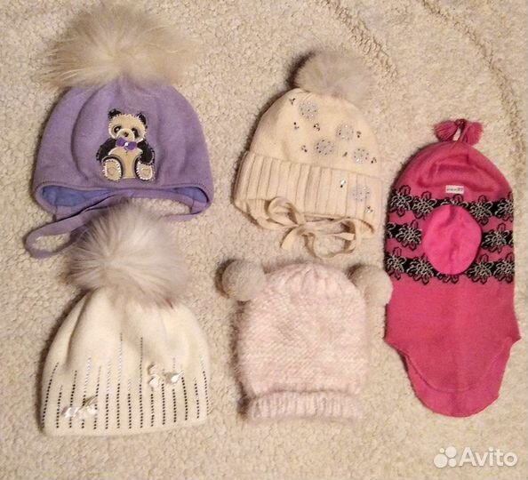 Шапки, шлем зима девочке 50-52