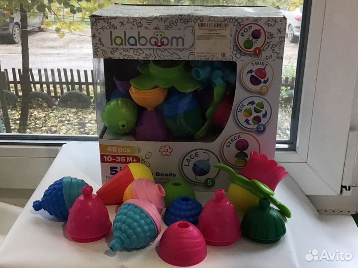 Развивающая игрушка lalaboom 48 деталей