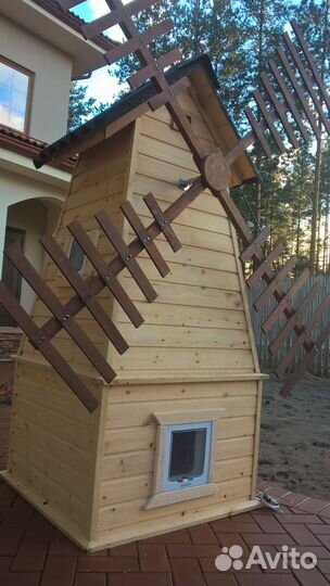 Мельница домик для кошек и собак