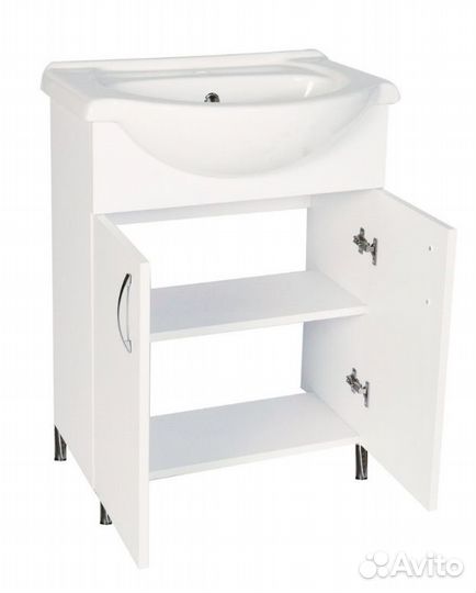 Тумба с раковиной для ванной эконом 60