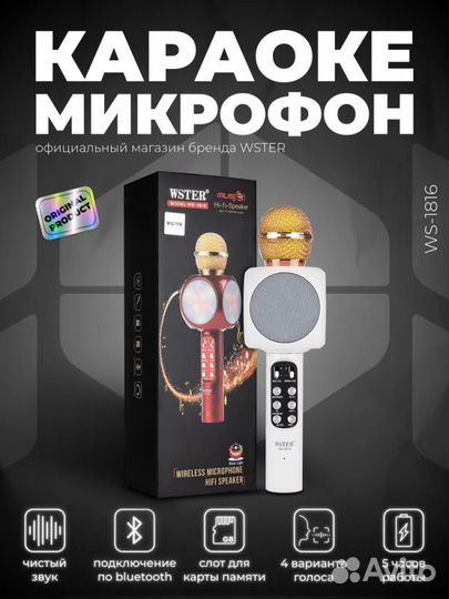 Микрофон караоке WS-1816