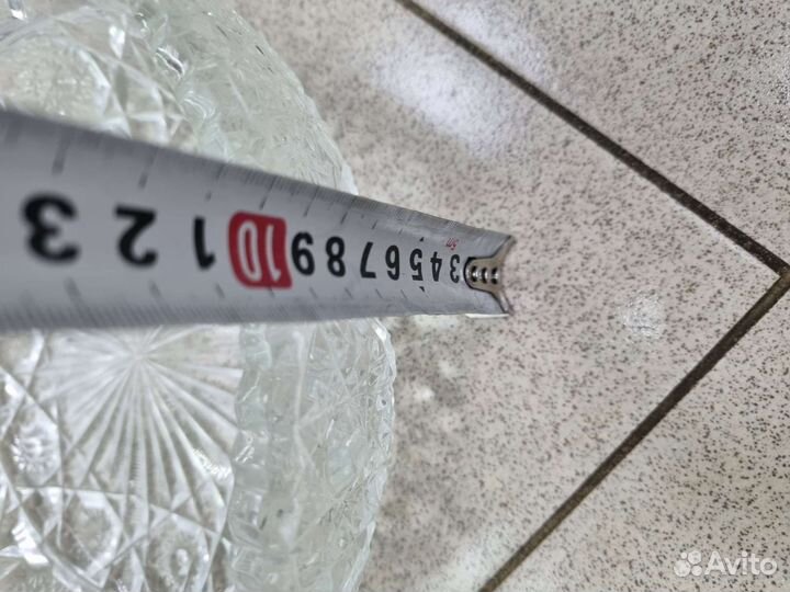 Огромная ваза, салатник. Хрусталь СССР