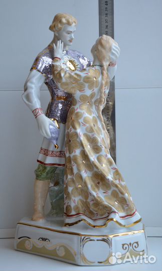 Дулево Статуэтка Руслан и Людмила Сказка Фарфор