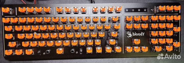 Клавиатура оптомехан. A4Tech Bloody B975 проводная