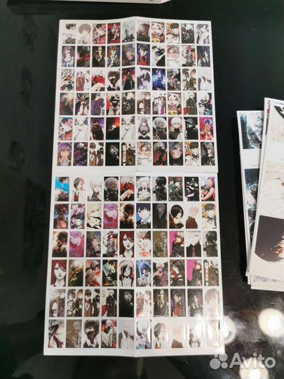 Карточки и наклейки аниме