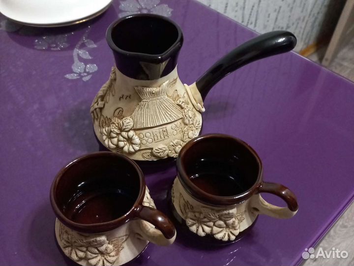 Ваза цветное стекло СССР