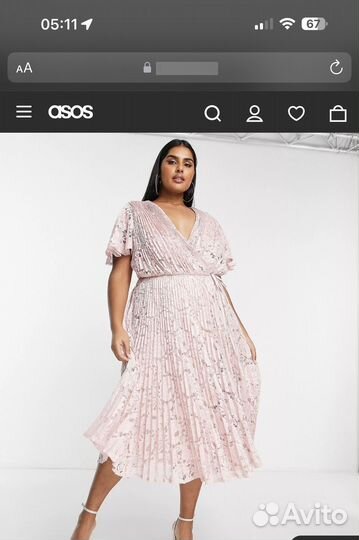 Платье ASOS plus size