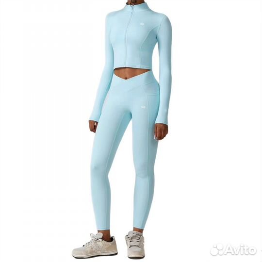 Спортивный костюм Alo Yoga кофта на молнии лосины