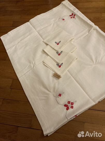 Скатерть лен СССР новая и бу