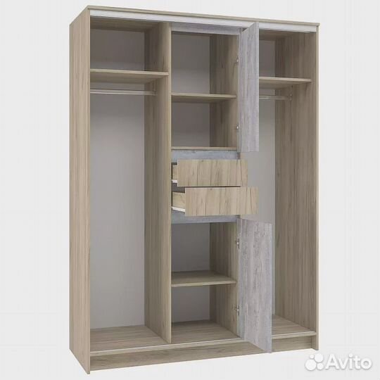 Шкаф-купе Эдем 1.5м с зеркалами