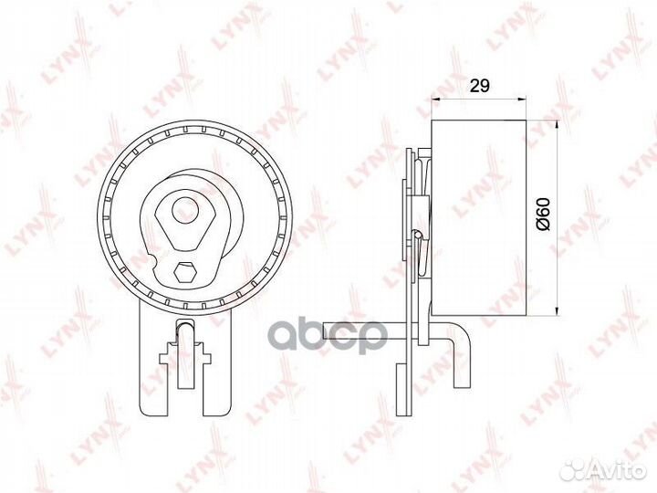Ролик натяжной ремня грм PB1193 lynxauto