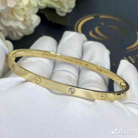 Браслет Cartier Love, маленькая модель 0,18ct