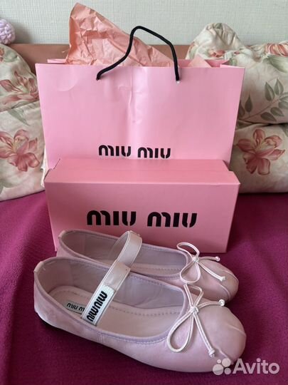 Балетки miu miu