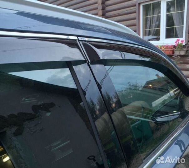 Дефлекторы окон с хромом Exeed VX