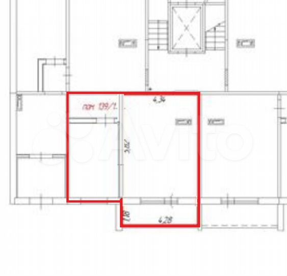 Продам помещение свободного назначения, 47 м²