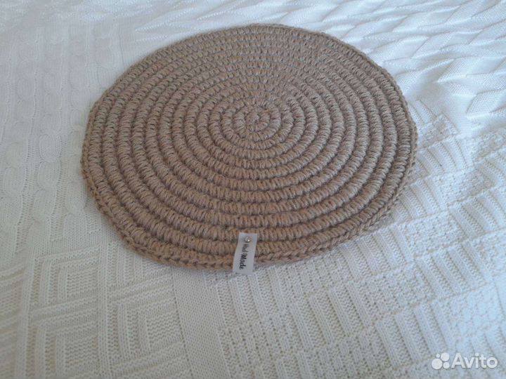 Салфетки и подставки из джута